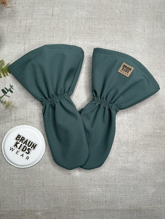 Starpsezonas softshell cimdi - dūmakaini zaļi